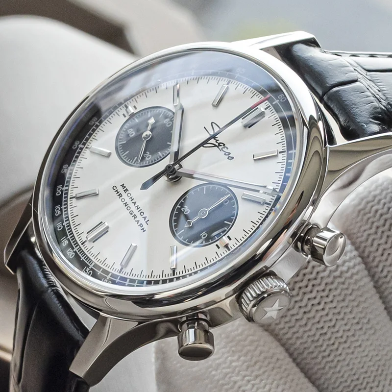 Limited Edition Official Pilot Mechanical Watch Chronograph ST19 Original Military 40MM Men Wristwatch Mechanical Panda Watches - Image 3