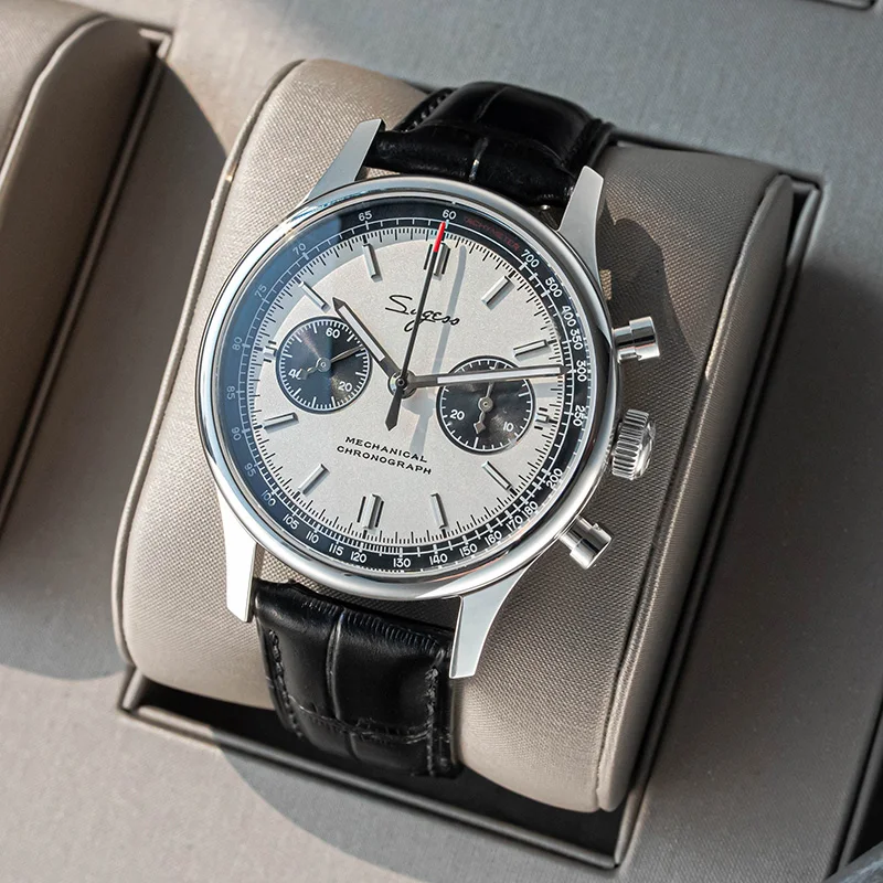 Limited Edition Official Pilot Mechanical Watch Chronograph ST19 Original Military 40MM Men Wristwatch Mechanical Panda Watches - Image 6