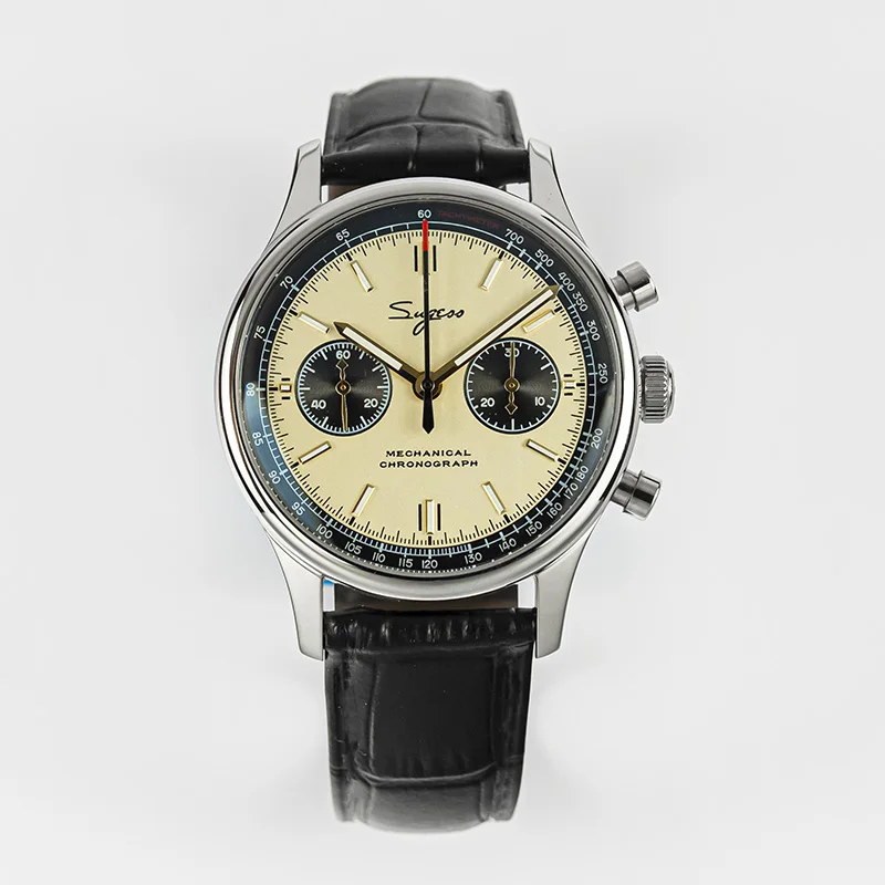 Limited Edition Official Pilot Mechanical Watch Chronograph ST19 Original Military 40MM Men Wristwatch Mechanical Panda Watches - Image 2