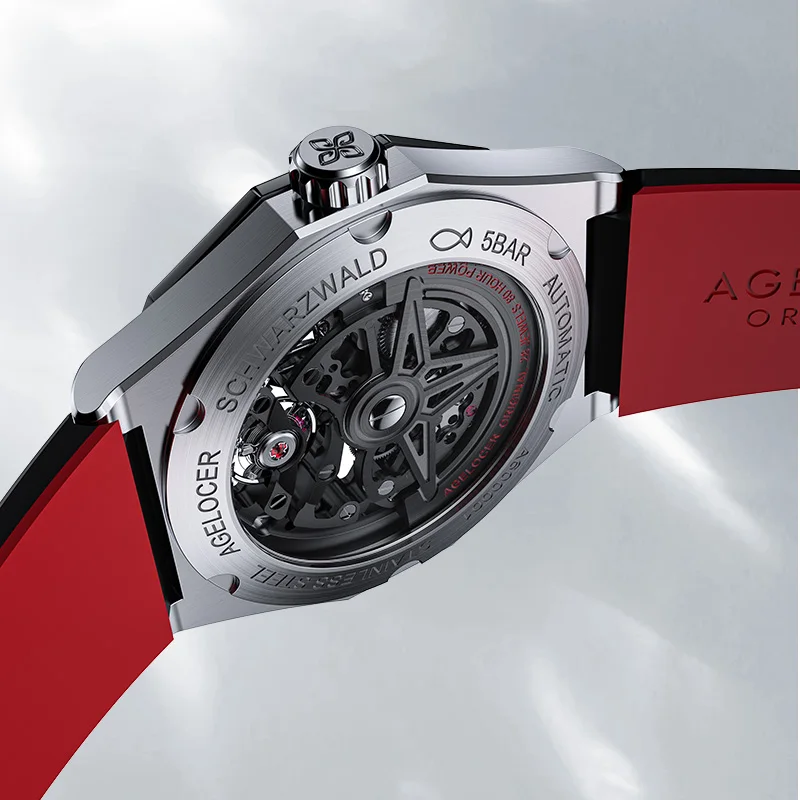 AGELOCER Original Schwarzwald Watch Men's Sports Hollow Luminous Automatic Mechanical Watch Birthday Gift for Men - Image 5