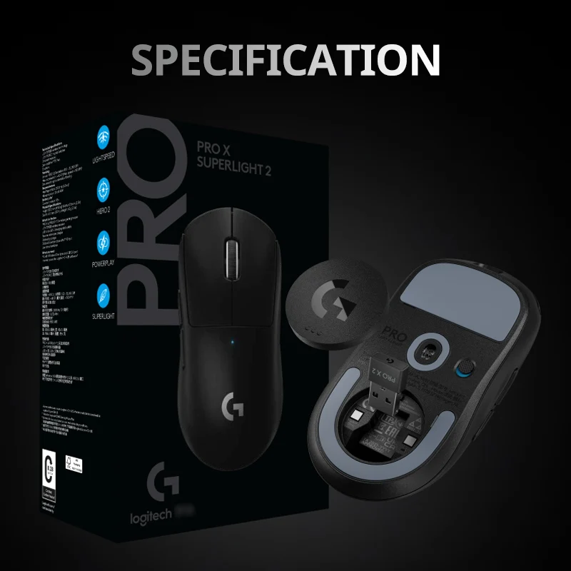 Logitech G PRO X SUPERLIGHT 2 wireless gaming mouse, 60 g pro-grade mouse with 5 programmable buttons, 44k DPI sensor, 8 kHz rep - Image 8