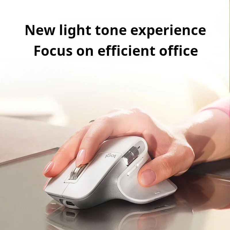Logitech MX Master 3S Wireless Bluetooth Mouse Business Office Softtone Mouse Ergonomic Business Office Mouse - Image 4
