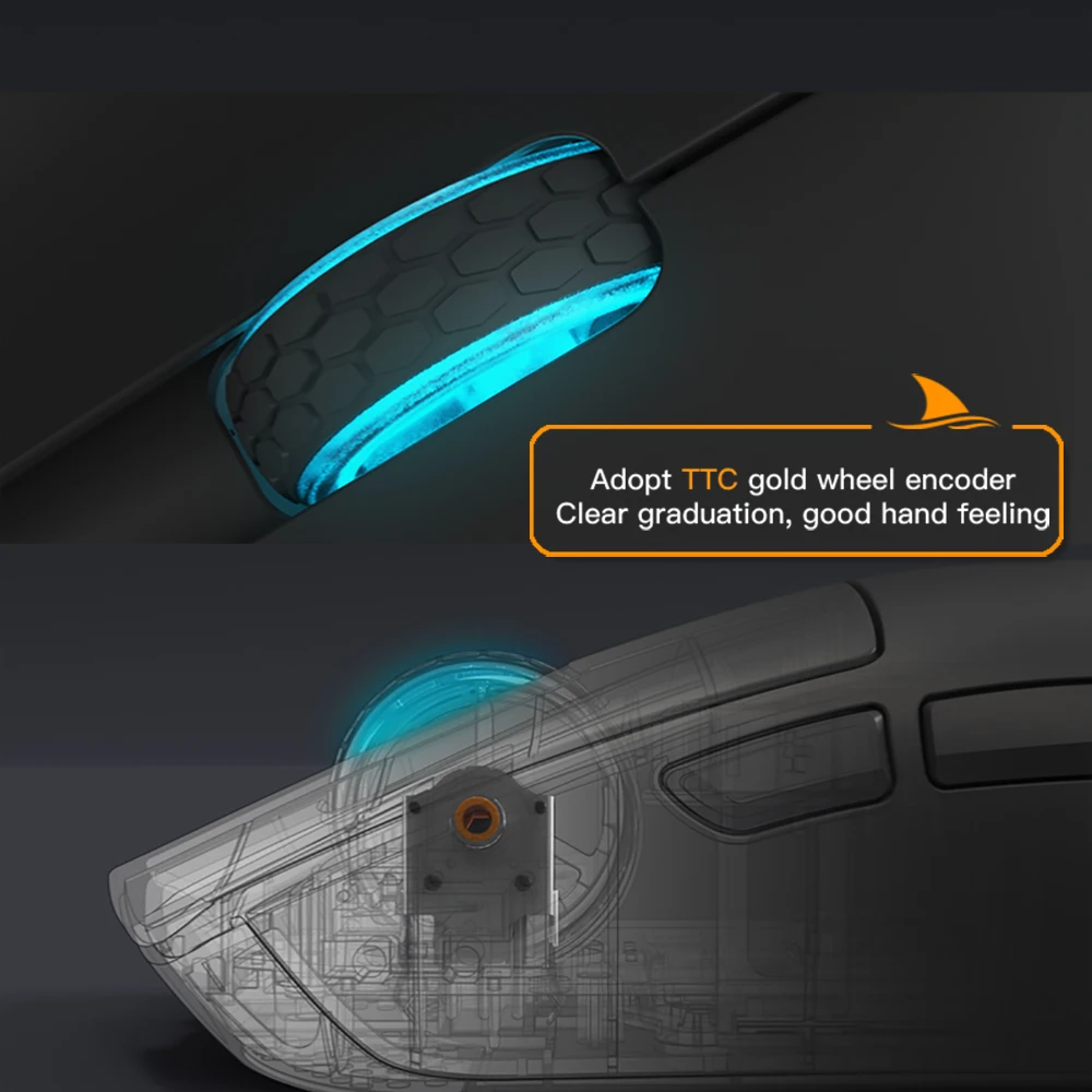 Darmoshark M3Pro Gaming Mouse 2.4G BT Wireless Tri-Mode PAW3395 Sensor N52840 26000DPI Big Hand Macro Driver Mouse For Gaming - Image 12