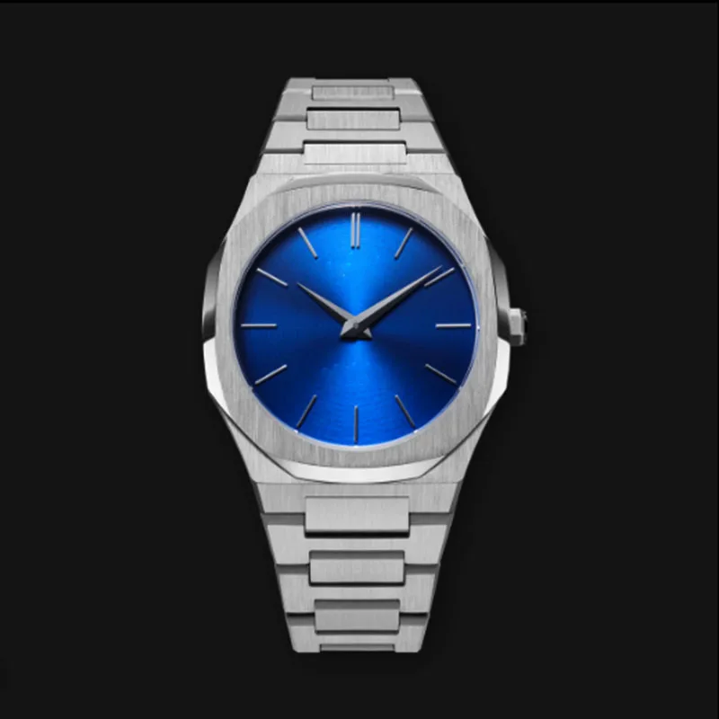 Untra Thin All Stainless Steel Sun Pattern Japan Movement Waterproof Men Quartz Watch With Original Logo - Image 7