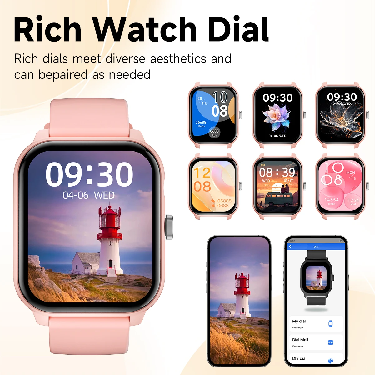 New Game Smart Watch 1.83” Bluetooth Call Sports Mode Music/Camera Control LED Flashlight Long Battery Watch for Android/IOS - Image 6