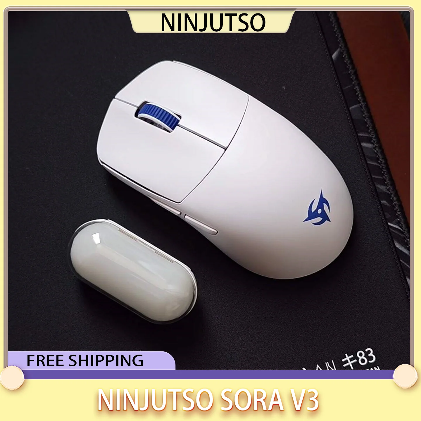 2026 New Ninjutso Sora V3 Wireless Mouse 8K Lightweight 300mAh E-Sports PC Gamer Accessories Gift with AIMNINJA 2PRO 45K PAR2862 - Image 14